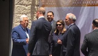 الرئيس الفلطسيني يستقبل الأمير ويليام