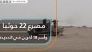 مصرع 22 حوثيا وأسر 18 آخرين في الحديدة