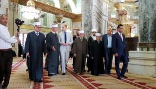 الأمير ويليام في قبة الصخرة المشرفة