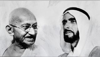 زايد وغاندي قائدان تاريخيان تجاوز تأثيرهما حدود بلديهما