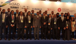 أعضاء وفد الإمارات المشارك في قمة الحزام والطريق