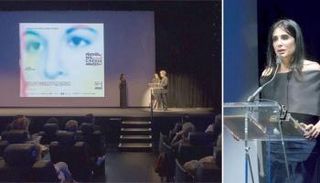 المخرجة اللبنانية نادين لبكي خلال حديثها بمهرجان السينما العربية