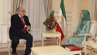  زعيمة المعارضة الإيرانية في الخارج والمستشار القانوني لترامب