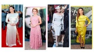 نجمات يتألقن بفساتين من حرير