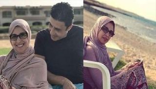 حنان ترك على البحر مع زوجها