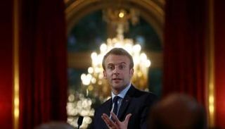 الرئيس الفرنسي إيمانويل ماكرون 