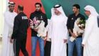 وصول طاقم التحكيم الإماراتي بعد مشاركته بالمونديال