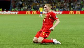 من مباراة بلجيكا والبرازيل