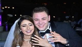 محمد علي رزق يحتفل بزفافه على سارة فهيم