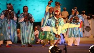 جانب من فعاليات الدورة 49 للمهرجان الوطني للفنون الشعبية في مراكش