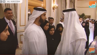 الشيخ محمد بن زايد يستقبل أوائل الثانوية وأولياء أمورهم