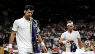 من مباراة نادال وديوكوفيتش