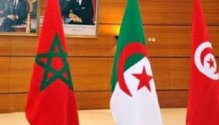 أعلام الجزائر والمغرب وتونس