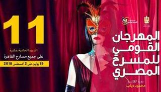 الملصق الدعائي للدورة الـ11 من المهرجان القومي للمسرح