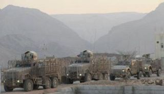 آليات عسكرية لقوات النخبة الشبوانية في شبوة - أرشيفية