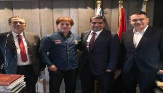 مسؤولو الاتحادين المصري والسعودي 