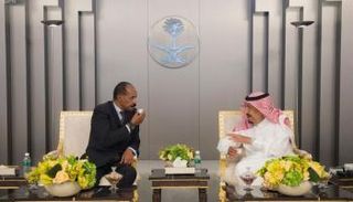 خادم الحرمين الشريفين خلال استقباله الرئيس الإريتري