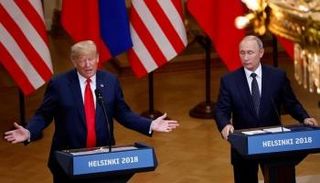 ترامب وبوتين خلال المؤتمر الصحفي عقب قمتهما مؤخرا 