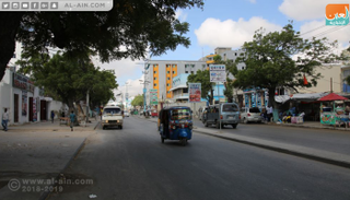 شارع مكة المكرمة بوسط العاصمة مقديشو 