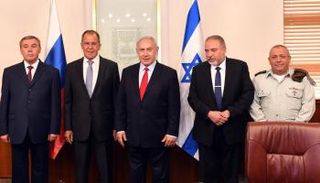 لقاء نتنياهو والوفد الروسي 