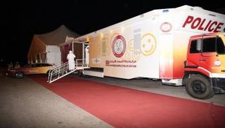 مركز شرطة السعادة المتنقل بمهرجان ليوا للرطب 2018