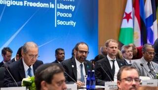 الدكتور علي النعيمي أمين عام مجلس حكماء المسلمين رئيس الوفد الإماراتي