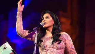 النجمة الإماراتية أحلام في حفل مهرجان جرش 