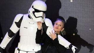 الممثلة الأمريكية الراحلة كاري فيشر في الجزء الجديد من "حرب النجوم"