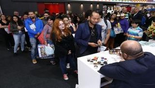 الخطاط الإماراتي خالد الجلاف يقدم ورشا للجمهور البرازيلي في ساوباولو