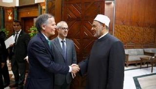 الإمام الأكبر الدكتور أحمد الطيب ووزير خارجية إيطاليا