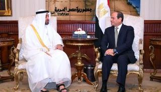 الشيخ محمد بن زايد والرئيس عبدالفتاح السيسي