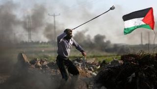 صورة من الأرشيف لمواجهات على حدود غزة