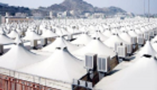 تجهيز 800 صالون خيام في عرفات لاستيعاب 216 ألف حاج