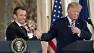 ترامب وماكرون يناقشان هاتفيا الأوضاع في إيران