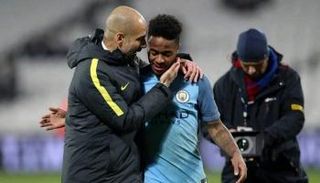 بيب جوارديولا ورحيم سترلينج