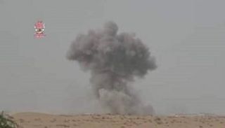 صورة من صفحة ألوية العمالقة لغارات مقاتلات التحالف جنوب الحديدة