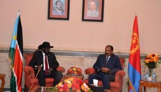 سلفاكير يبحث القضايا الإقليمية مع أسياس أفورقي في أسمرا