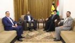 لقاء نصر الله ومتحدث الحوثيين.. مليشيا إيران تظهر في الضاحية بلبنان