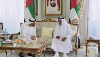 الشيخ خليفة بن زايد آل نهيان والشيخ محمد بن زايد آل نهيان