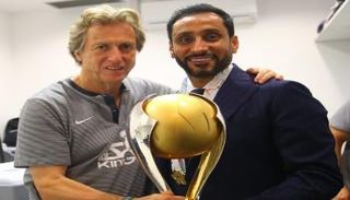 سامي الجابر والمدرب جيسوس 