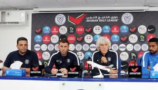 مدرب النصر خلال المؤتمر الصحفي