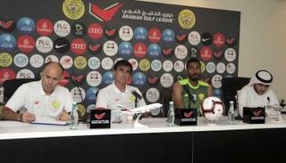 مدرب الوصل خلال المؤتمر الصحفي