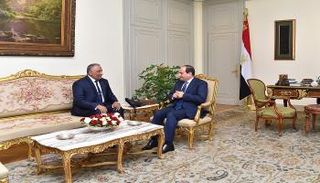 الرئيس المصري السيسي وشريف سيف الدين حسين