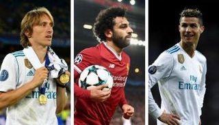 صلاح ورونالدو ومودريتش
