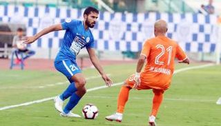 صورة من مباراة النصر وعجمان 