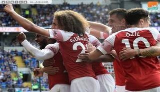 من مباراة أرسنال وكارديف سيتي