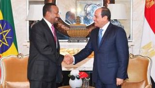 الرئيس المصري ورئيس الوزراء الإثيوبي