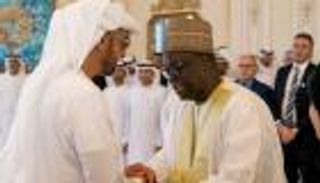 محمد بن زايد يستقبل رئيس البرلمان السنغالي
