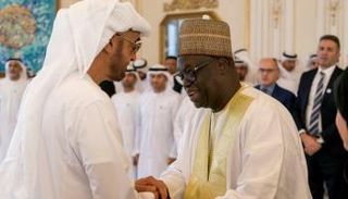 الشيخ محمد بن زايد آل نهيان ورئيس البرلمان السنغالي 