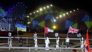 بعثة الإمارات خلال حفل الافتتاح